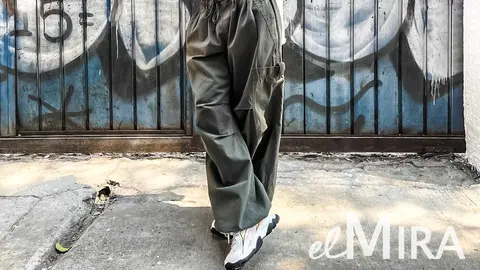 El pantal&oacute;n parachute de Bershka