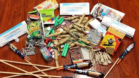 Golpe contra la venta ilegal de petardos en Sevilla en plena celebraci&oacute;n de la Nochevieja