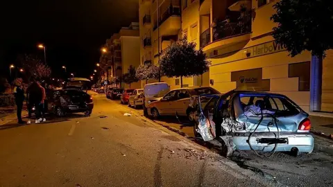 Chocan varios veh&iacute;culos en M&aacute;laga capital en plena madrugada