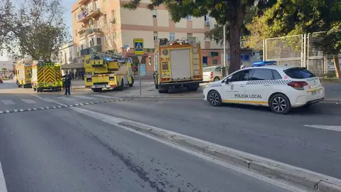Incendio en el Paseo de las Delicias