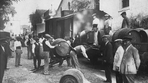 Antiguo tren del vino en Jerez
