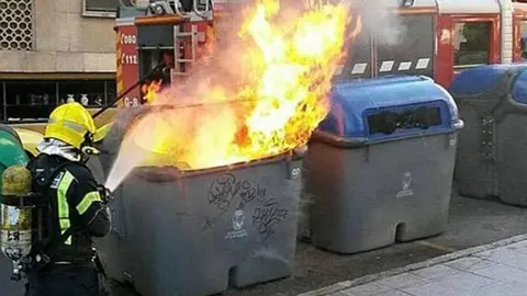 Quema de contenedores en Ja&eacute;n. Esta es la soluci&oacute;n para reforzar la seguridad