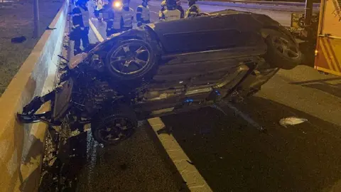 Un muerto y 4 heridos tras una colisi&oacute;n entre 2 turismos en Almonte (Huelva)