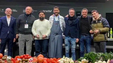 Juanlu Fern&aacute;ndez en premio Madrid Fusi&oacute;n-Alimentos de Espa&ntilde;a con el premio al 'Mejor pan de restaurante'