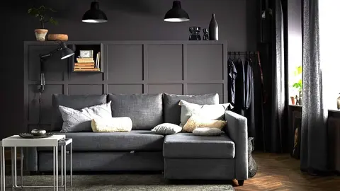 El sof&aacute; cama con chaiselongue para tu comedor de Ikea con el que subir&aacute;s el nivel de tu casa