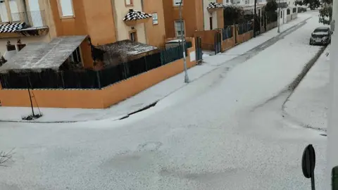 Granizada en Sanl&uacute;car
