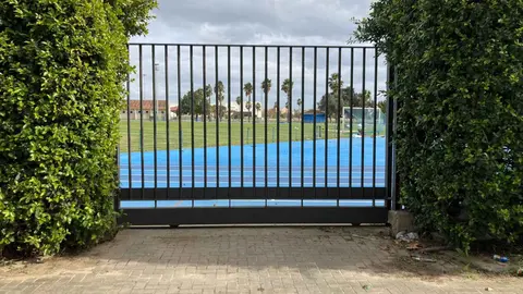 Instalaciones de Chap&iacute;n cerradas por el viento