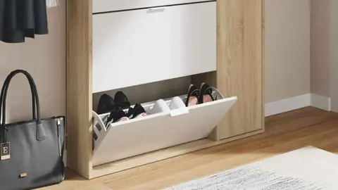 Zapatero MATT Blanco y Roble en Leroy Merlin