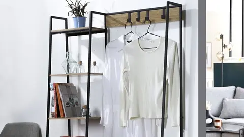 Armario abierto perchero con 5 estantes de Carrefour