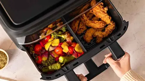 Freidora de aire sin aceite Cecotec Cecofry Dual 9000 en El Corte Ingl&eacute;s