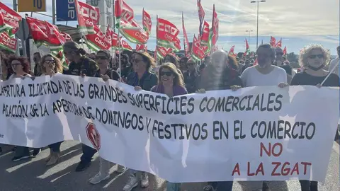 Mamen S&aacute;nchez en la manifestaci&oacute;n contra el ZGAT en Jerez