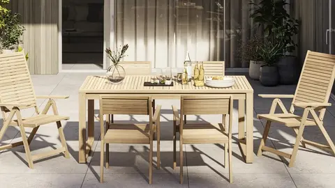 Leroy Merlin baja el precio de su mesa de jard&iacute;n m&aacute;s vendida. &iexcl;Aprovecha el 40% de descuento!