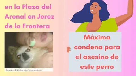 Concentraci&oacute;n en Jerez para pedir justicia por la violenta muerte a patadas de un perro