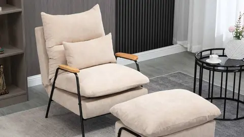 Sill&oacute;n con Reposapi&eacute;s HOMCOM de Maisons du Monde
