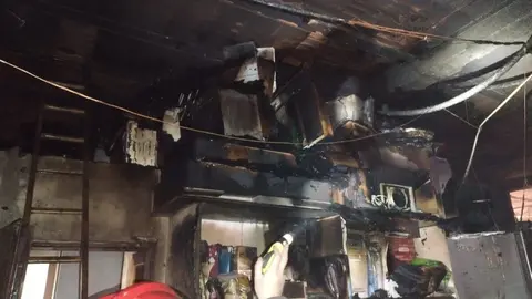 Queman intencionadamente una tienda en C&oacute;rdoba. En peligro la integridad de muchas personas