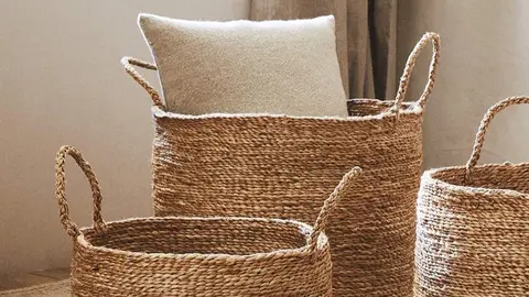 Cesta trenzada de Zara Home