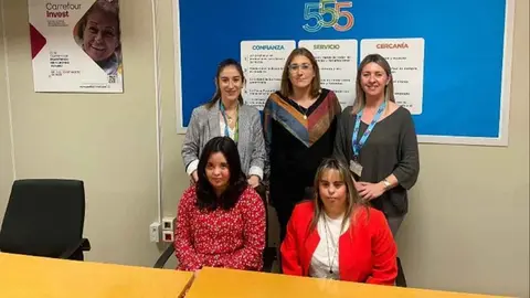 Contrato de 1 a&ntilde;o en Carrefour para Miriam y a Ana Mar&iacute;a, de Aspanido Jerez