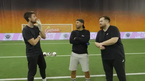 Ibai contra el Kun Ag&uuml;ero el streamer se enfrenta al exfutbolista en estos retos futboleros