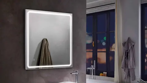 Espejo de ba&ntilde;o con luz LED Mia t&aacute;ctil de Leroy Merlin