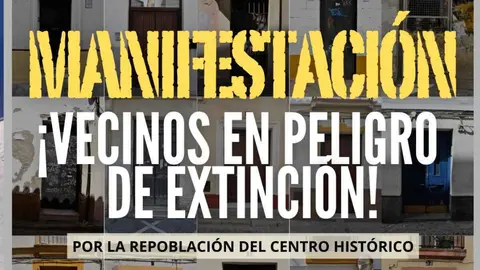 'Vecinos en peligro de extinci&oacute;n' concentraci&oacute;n en Jerez para salvar el centro hist&oacute;rico
