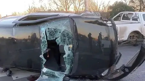 Terrible colisi&oacute;n m&uacute;ltiple entre varios veh&iacute;culos en M&aacute;laga. Estas son las consecuencias