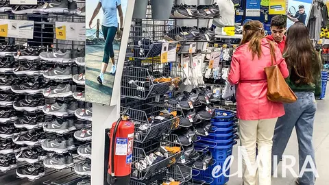 De compras en Decathlon