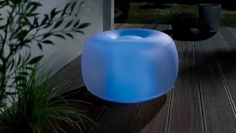 Puf LED hinchable Livarno Home de Lidl