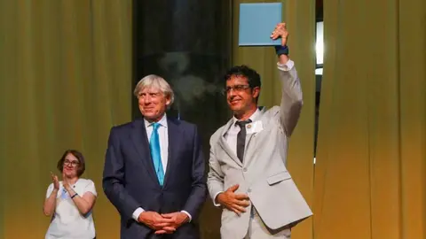 El fotoperiodista de Jerez Emilio Morenatti con su primer Premio Pulitzer