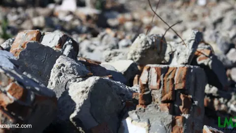 Alarma entre los vecinos de Riotinto. Impacta una piedra en una vivienda tras una voladura