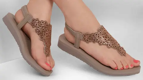 Sandalias Skechers Meditation - Floral Lover