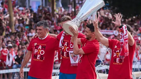 Celebraci&oacute;n de la s&eacute;ptima Europa League del Sevilla FC | Salvador L&oacute;pez Medina para El MIRA