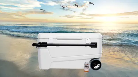 Parecer&aacute;s el aguador de la playa - adi&oacute;s sed con la nevera gigante de Decathlon de 104 litros