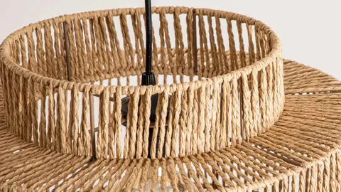 L&aacute;mpara de techo Yucat&aacute;n beige 1 luz de Leroy Merlin