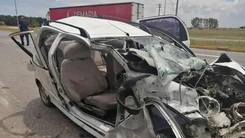 Un muerto y 2 heridos graves tras una brutal colisi&oacute;n m&uacute;ltiple en la A-7 en Motril (Granada)