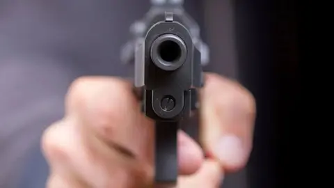 Atraco de pel&iacute;cula en Estepona. Irrumpe con una pistola en un autob&uacute;s lleno de gente