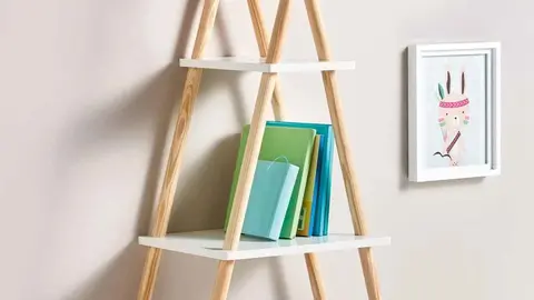 Estanter&iacute;a estilo tipi con 4 baldas de Lidl