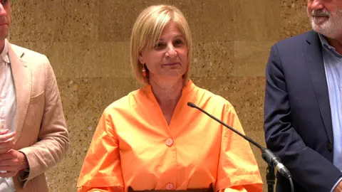 Mar&iacute;a Jos&eacute; Garc&iacute;a-Pelayo en rueda de prensa