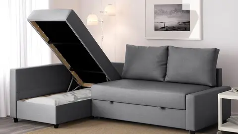 Este sof&aacute; cama con chaise longue y esquina de almacenaje es el nuevo &eacute;xito de Ikea