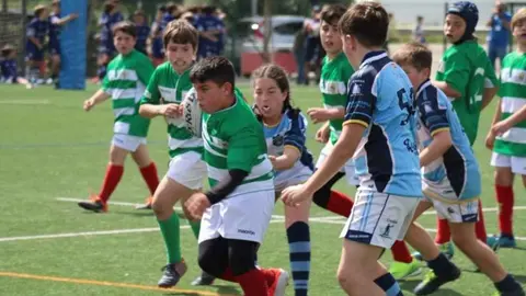 Un partido de rugby