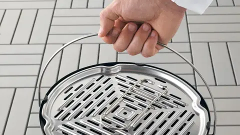 KORP&Ouml;N Barbacoa carb&oacute;n port&aacute;til en color negro