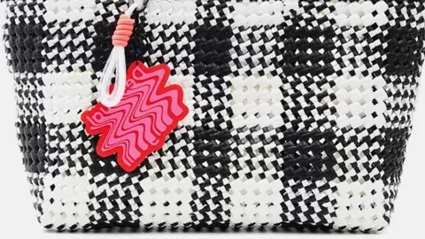 Shopper de cuadros Desigual