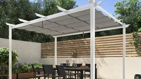 P&eacute;rgola de aluminio Naterial Omega de Leroy Merlin