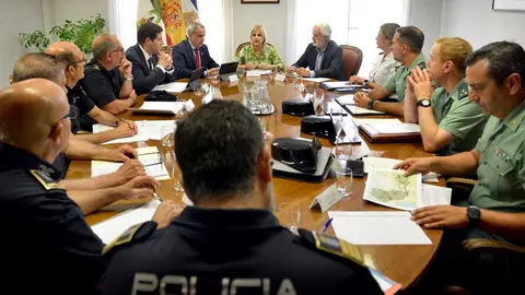 Garc&iacute;a-Pelayo y Jos&eacute; Pacheco en la Junta Local de Seguridad