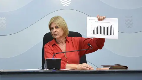 Mar&iacute;a Jos&eacute; Garc&iacute;a-Pelayo en la rueda de prensa