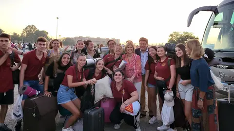 J&oacute;venes de Jerez camino de la JMJ