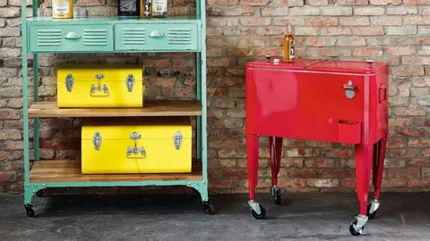 Nevera vintage de metal FRESH de Maisons du Monde