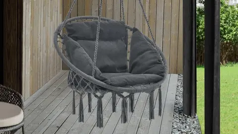 Hamaca silla colgante con coj&iacute;n de asiento Kailua CASA.PRO de Leroy Merlin