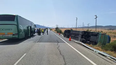 Accidente autob&uacute;s en Tarifa