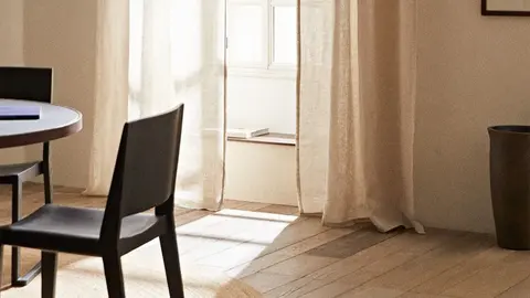 Cortina de lino lavado de Zara Home