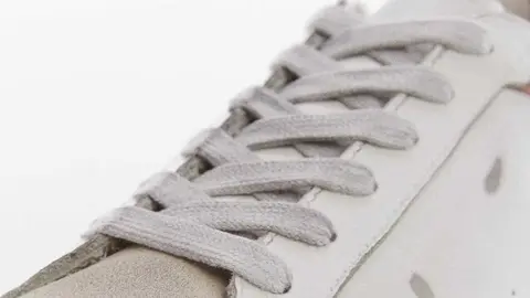 Deportivas piel efecto desgastado de Mango